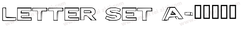 Letter Set A字体转换